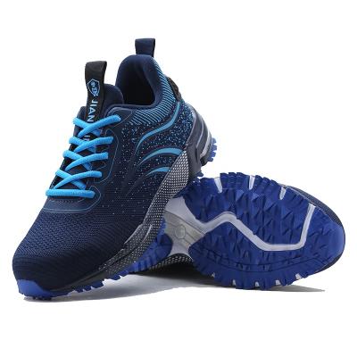 China Toe Flyknit protective fabric shoes anti inpact anti punctune safety shoes steel static electric insulation anti work shoes for sale