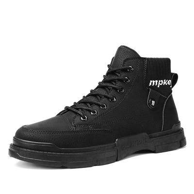 China 2021 New Men's Autumn And Winter Worker Boot Construction Site Breathable Casual High Top Shoes for sale