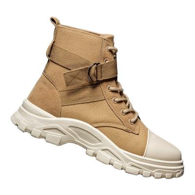 China High Quality Cowhide High Top Boots Outdoor Large Size Casual Men'S Breathable Shoes for sale