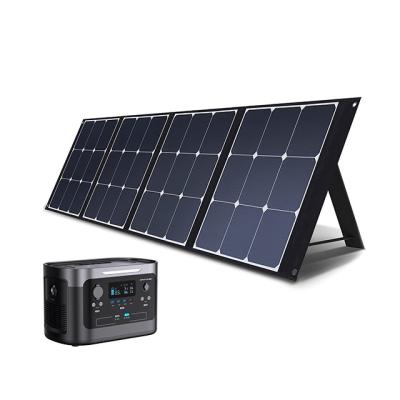 China Osda Solar Panel 100W 200W Camping Smart Portable Foldable Solar Panel 3 Times Solar Panels 100w 166mmx166mm for sale