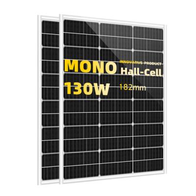 China 15A DAH 25 SOLAR PV Solar Panels 130w Home System Mono Solar Panel Price Warranty Years for sale