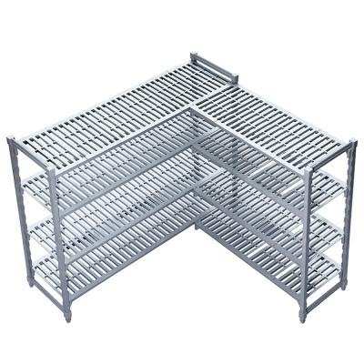 China Environmental Plastic Freezer Warehouse NSF Food Cold Room Environmental Plastic Shelving Rack Shelf for sale