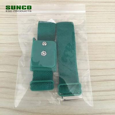 China Anti-Static Red Blue Green Anti-Static Cloth Wrist Straps for Electronics Production and Repair for sale