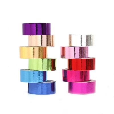 China ANTI-STATIC Hot Selling Gold Washi Tape Simple Silver Hand Count Custom Hot Stamping Adhesive Tape Used To Decorate for sale