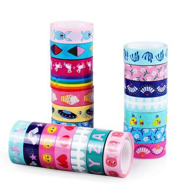 China Waterproof Custom Design Printing Washi Tape Gift Wrapping Tape For Crafts Decoration for sale