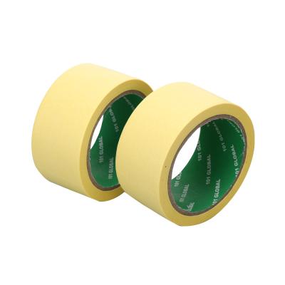 China High Quality Waterproof Masking Yellow Masking Paper Tape Decoration Tape For Painting for sale