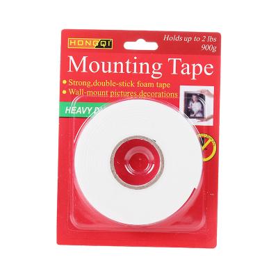 China Waterproof High Quality Double Sided Strong Double Sided Adhesive Tape Foam Tape With Blister Card Packing for sale