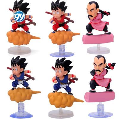 China Model Toys Cute Cartoon Toy 3 Style Anime Dragon Ball z Suction Cup Bottom Figure Vegeta Action Figure Accion Figure for sale