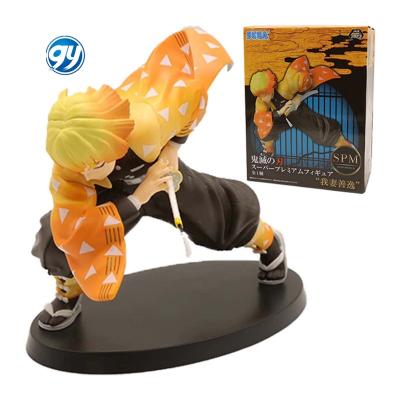 China Muneco Cartoon Model Toy Demon Slayer No Yaiba Agatsuma Zenitsu Japanese Anime PVC Figure Statue figuras de figur-e accion for sale