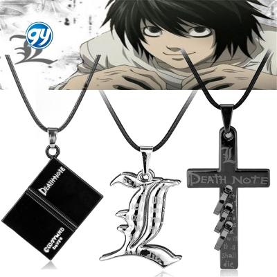 China FASHIONABLE Death Note Black Book Desgin Necklace Rope Chain Jewelry Pendant Fans Prop Accessories Necklace Anime Halskette for sale