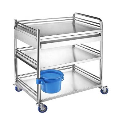 China Medical Trolley Stainless Steel Trolley Medical Hospital Medical Nursing Trolley at Hospital Clinic Best Prices for sale