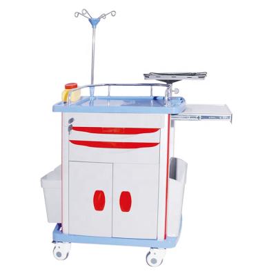 China Supplier Price ABS Plastic Hospital Emergency Crash Trolley Medical Hospital Clinic Trolley Medical Trolley for sale