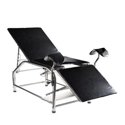 China Best Price Comfortable Folding Disassembly Stainless Steel Hospital Examination Portable Medical Gynecological Bed for sale