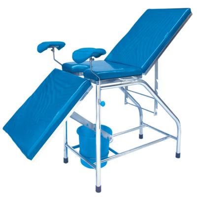 China Comfortable fixed cheap portable stainless steel hospital gynecological manual examination chair for sale