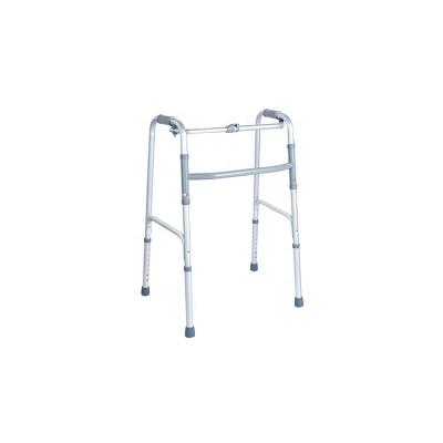 China Portable Rehabilitation Equipment Folding Aluminum Medical Stand Up Fold Walker Rollator Elder for sale