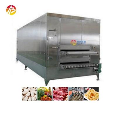 中国 13800*3200*2500mm Iqf トンネル冷凍機 冷凍野菜 果物 エビ 販売のため