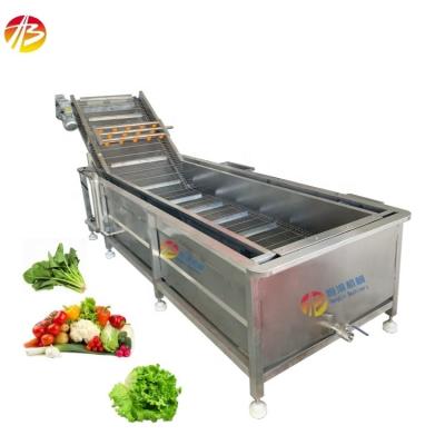 China Meeresfrüchte Blasenwaschmaschine für Obst und Gemüse Pfeffer 3000*1160*1400mm Größe zu verkaufen