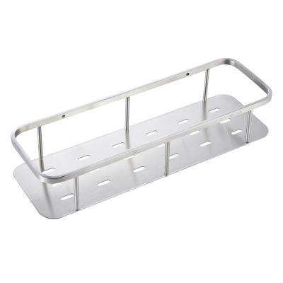 China Multipurpose Stainless Steel Bathroom Storage Basket Shower Trolley Hanging Shampoo Shelf for sale