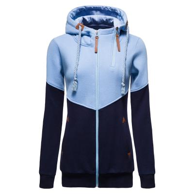 China New Spring Spring Casual Patchwork Sweatshirt Hoodied Women's Breathable Jackets Ladies Warm Long Style Buttocks Hoodies Women for sale