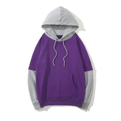 China QUICK DRY Long Sleeve With Reflective Edge Brand Hood Winter Men Custom Logo Splice Blue Printed Hoodie for sale