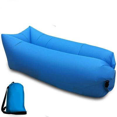 China Outdoor Mom Quickly Inflate Chair Sofa Bed Lazy Bag Hammock Sofa Air Blow Up Inflatable Sofa for sale