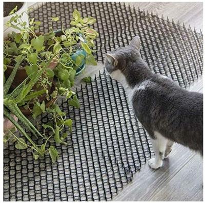 China Disposable Anti Cat Strips Garden Scat Mat Fence For Cats Eco-friendly Plastic Cat Repellent Mat for sale