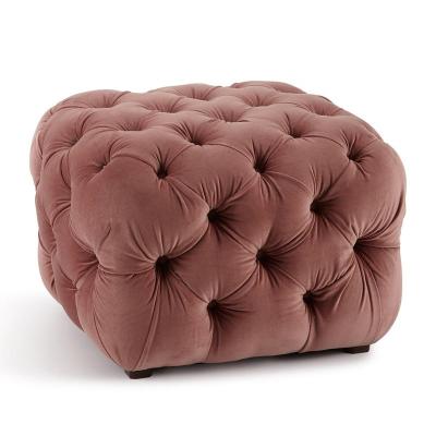 China 2018 soft upholstery cheap stool tufted bottom with velvet barstools for bedroom party rental for sale