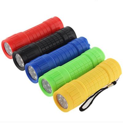 Κίνα Camping AAA 9-LED Mini Flashlight Batteries For Kids προς πώληση