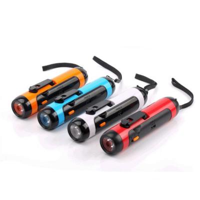 China Emergency Hand Crank Emergency Flashlight With Radio Alarm for sale