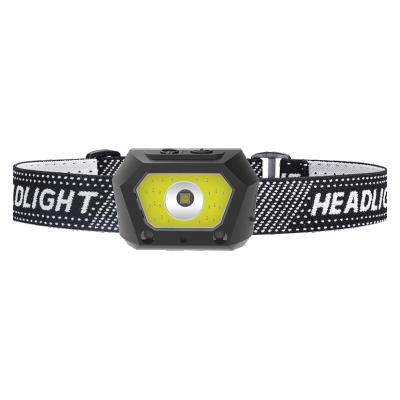 China 5 Modes LED Adjustable Strap LED Industrial Waterproof Rise Comfortable Headlight White-Red for sale