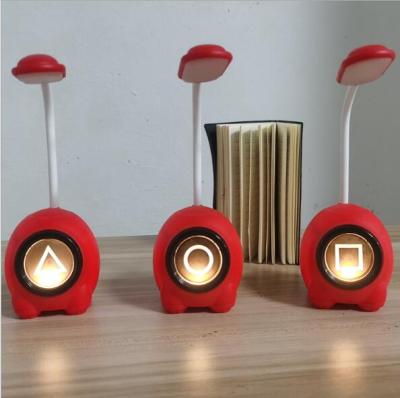 중국 Cute Cartoon Children Gift Red Color LED Desk Lamp Rechargeable 판매용