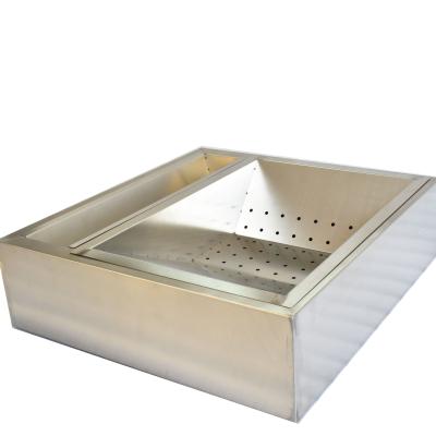 China Stainless Steel Kitchen Stainless Steel Potato Chips Frying Food Workbench for sale