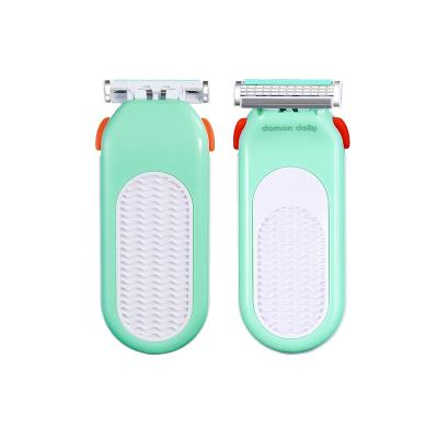 China Lady Hair Removal Triple Blade Feminine Razor Women Shaving Razor Bikini Razor for sale