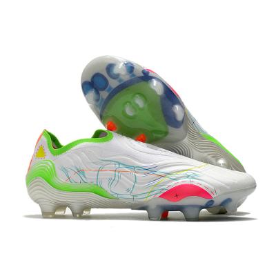 China Sense 2021 new factory direct brand men's PVC + FG lace soccer boots cleats wholesale cheap waterproof shoes soccer shoes for sale