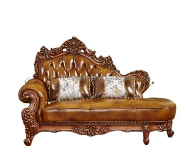 China High quality sectional sofa wooden European hot selling leather sofa sets china import classic furniture for sale