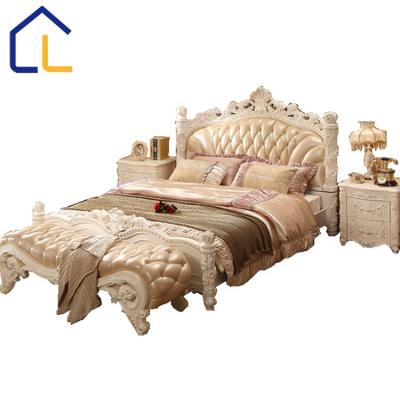 China Antique ,antique and classic luxury royal european style bedroom queen bed in wood for sale