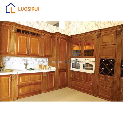 China Foshan Supply Hot Sale Solid Wood Simple Modular Sideboard Set for sale