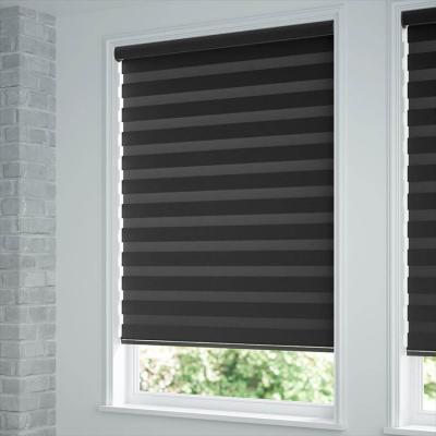 China UV protection automatic blackout zebra roller blind shades, motor tubular automatic wifi smart zebra electric blinds for sale