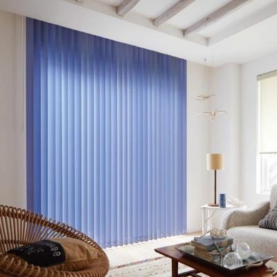 China Wholesale Custom Polyester Patio Door Vinyl Shade Modern Vertical Blind Shade Environmental Home Decorative Wholesale for sale