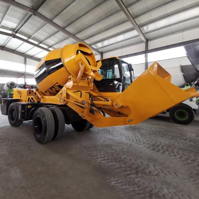 China Construction material shops new condition 3.5 CBM self loading concrete mixer for sale jfmixer trucks beton carmixer for sale