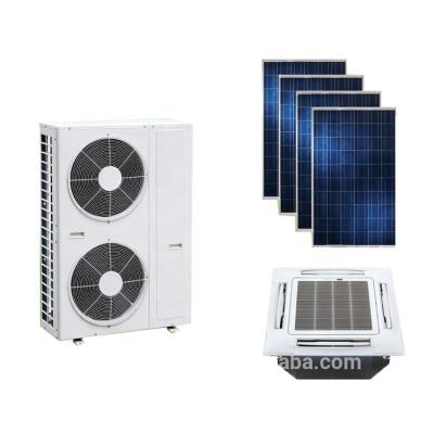 China 2019 Hotel New On Grid Solar Air Conditioner Cassette Type For Office / Hotel / Restaurant for sale