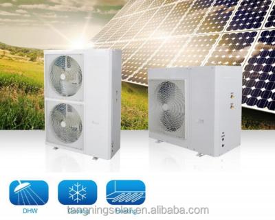 China Hotel on grid hybrid solar air conditioner-heat pump for sale