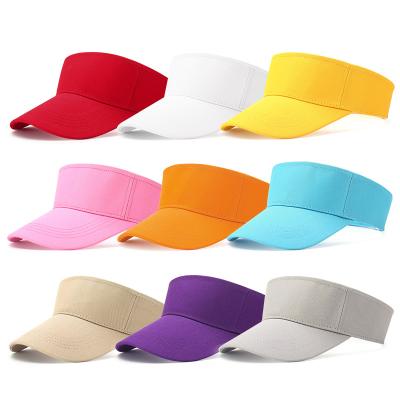 China Promotional Custom Logo PVC Character Colorful Transparent Visor Hat for sale