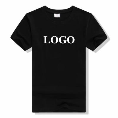 China QUICK DRY China Factory Wholesale Mens White 100% Cotton Short Sleeve T-Shirts Custom Logo Printed Bl Simple High Quality for sale