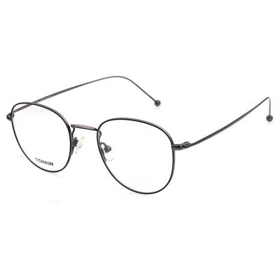 China Fashion titanium frame China's latest titanium frame metal frame optical glass titanium fashionable female models for sale