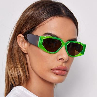 China Fashion Sunglasses Wholesal Trendy Cat Eye Women PC Frames Shading Sun Glass Sunglasses for sale