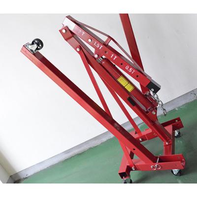 China Other Red Heavy Duty Repairing Tools 1 Ton Folding Hydraulic Engine Crane For Sale for sale