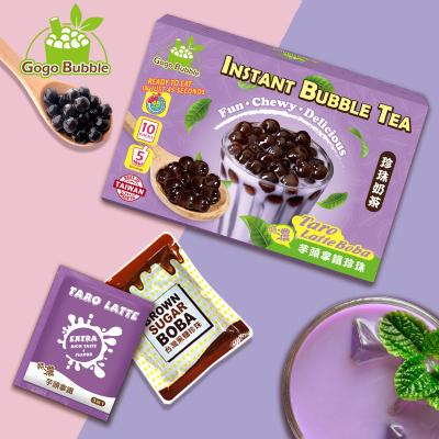 China Best Selling Instant Taro Flavor Instant Boba Tapioca Pearl Balls for sale