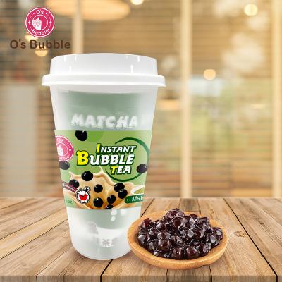 China Matcha Instant Tae Cup With Straw Boba Flavor Instant Bubble Tea 500ml for sale