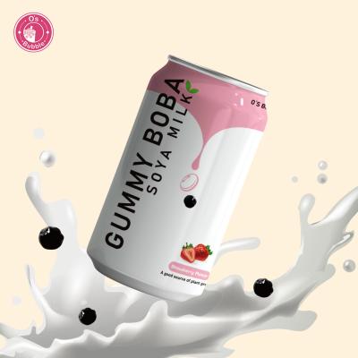 China 2022 New Product 315ml Taiwan Bubble Tea Can Drink Made By Non GMO Soy Bean Round for sale